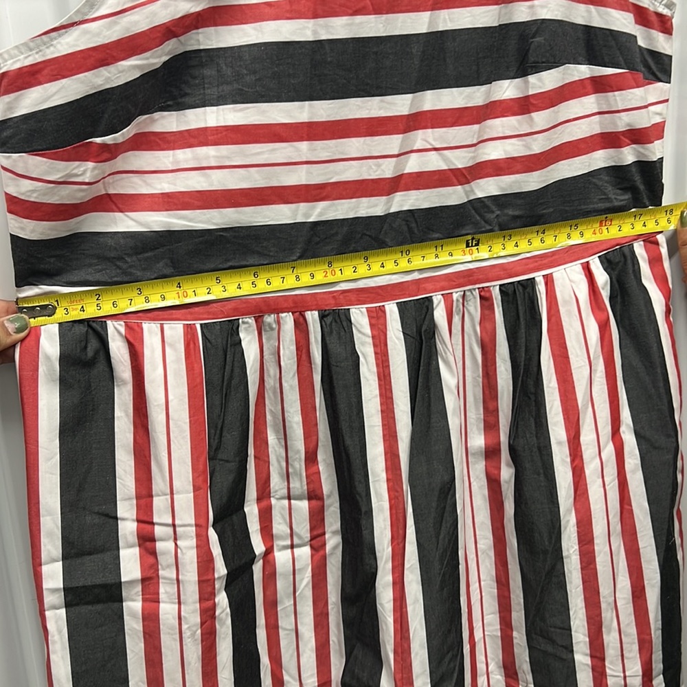 Anthropologie Maeve Striped Wide Leg Jumpsuit NWT Size M - Picture 14 of 14
